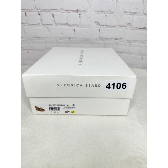 NEW Veronica Beard Dali Multi Woven Cork Wedge Sandals Womens 10.5M Box Dust Bag - Picture 10 of 12